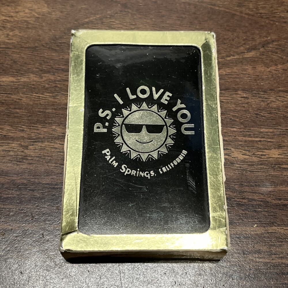 Vintage Palm Springs, California Playing Cards USA “P.S. I Love You” Sealed